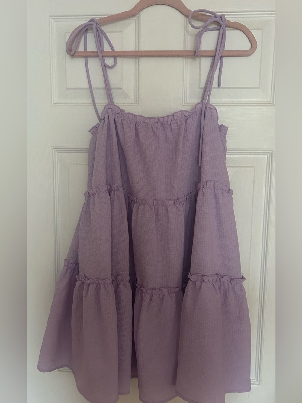 Purple Tie Strap Dress